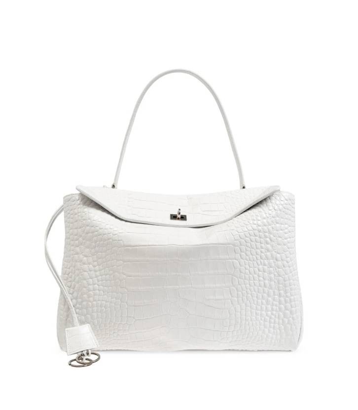 Balenciaga large Rodeo croc-embossed tote bag